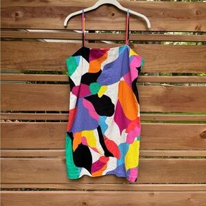 A New Day Multicolor Abstract Dress